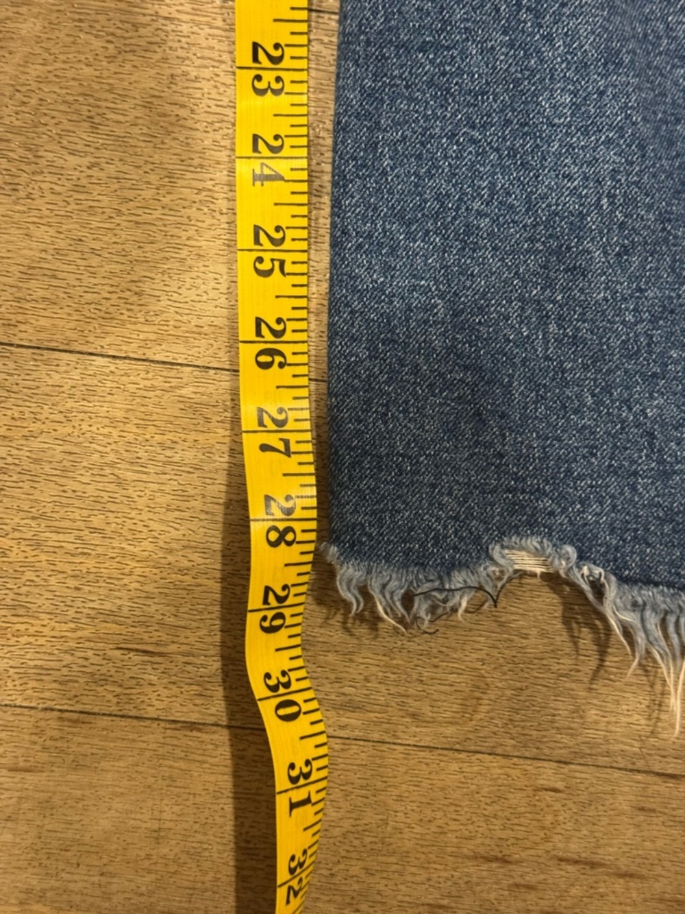 Zara TRF Denim IX'D Markers Jeans Size 6 Distressed Straight Leg - Picture 5 of 6
